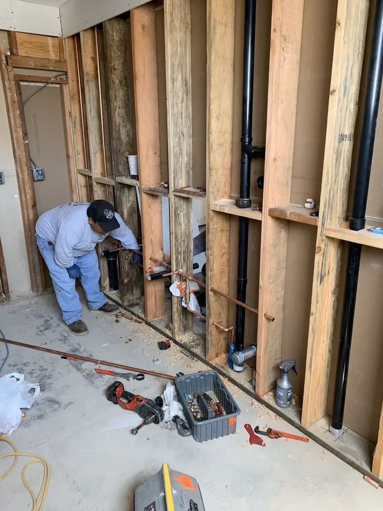 Commercial rough-in plumbing for Water Heater Replacement in White Knoll